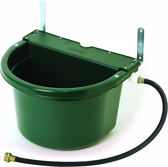 Little Giant® Automatic Animal Waterer | DuraMate Float Controlled Automatic Waterer for Livestock | Heavy Duty and Durable | Made in USA | 4 Gallon (Green, 4 Gallon)
