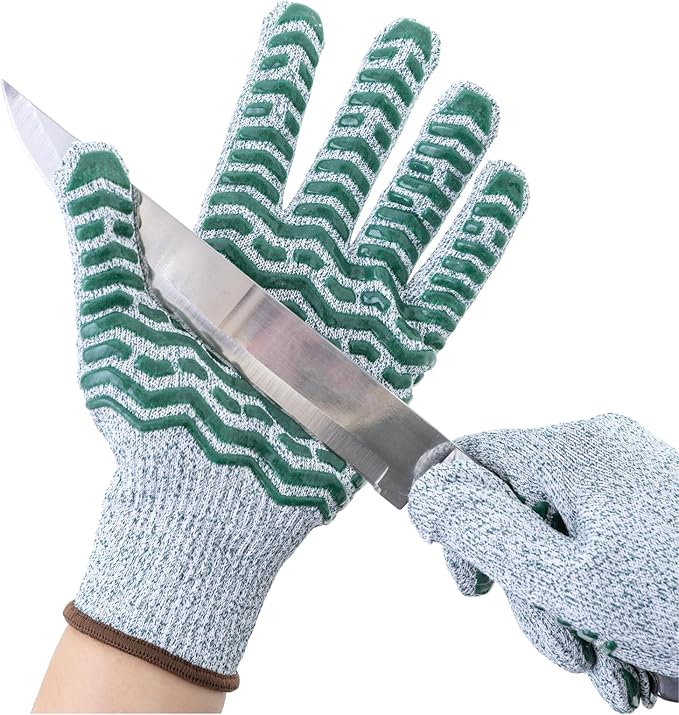 HandLove Cut Resistant Gloves, 100% Food Contact Safe, CE Level 5 Premium Protective Cutting Gloves