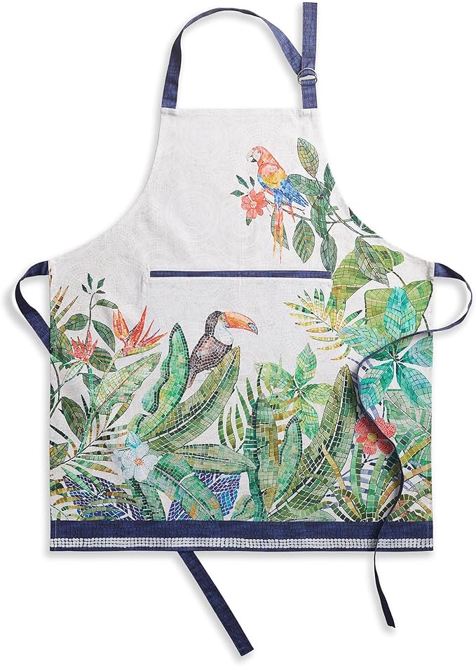 Maison d' Hermine 100% Cotton Apron for women with Pocket Kitchen Chef Apron for Men Cooking Easter Decorations