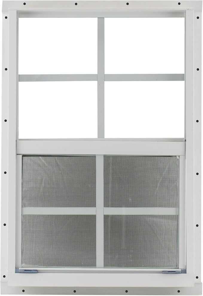 Shed Windows and More 12 X 18 Playhouse Window White Flush, Chicken Coop Window, Shed Window