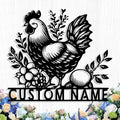Custom Chicken Coop Metal Sign, Personalized Chicken Coop Sign for Outside, Custom Metal Hen House Farm Signs, Chickens Hen House Farmhouse Wall Art Decor