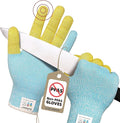 Schwer SlicePro Patented Cut Resistant Gloves AR1345 with ANSI A9 Reinforced 4 Fingers, Food Grade & Touch Screen Cutting Gloves Without Fiberglass, Suit for Kitchen Meat Cutting, L