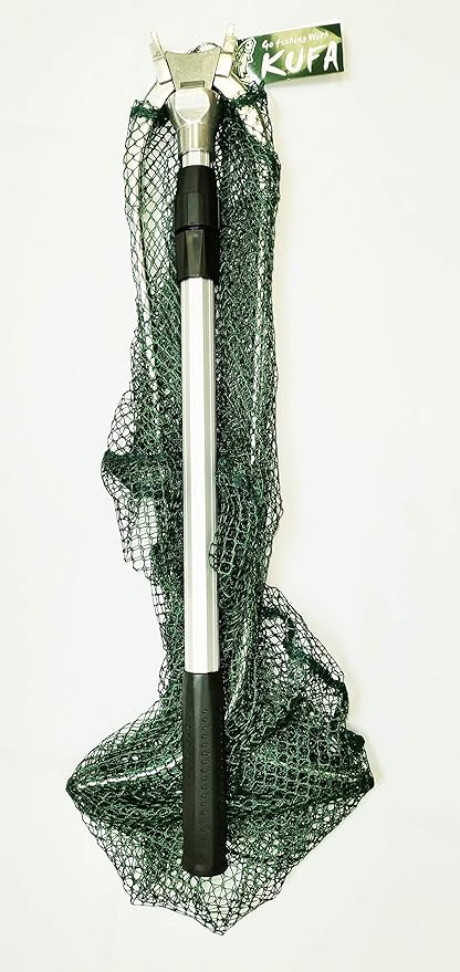Telescope Landing nets (hoop:23x24",Handle:27~47",Knotless Mesh)
