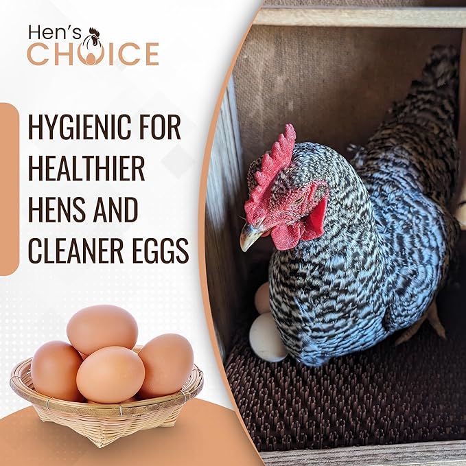 Hen's Choice™ - NestTurf Chicken Nesting Box Pad | Washable Plastic Nesting Box Liner | Chicken Bedding for Coop (47 5/8" x 96")
