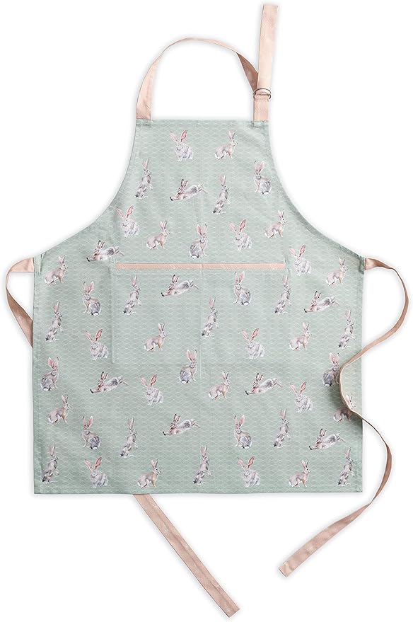 Maison d' Hermine 100% Cotton Apron for women with Pocket Kitchen Chef Apron for Men Cooking Easter Decorations