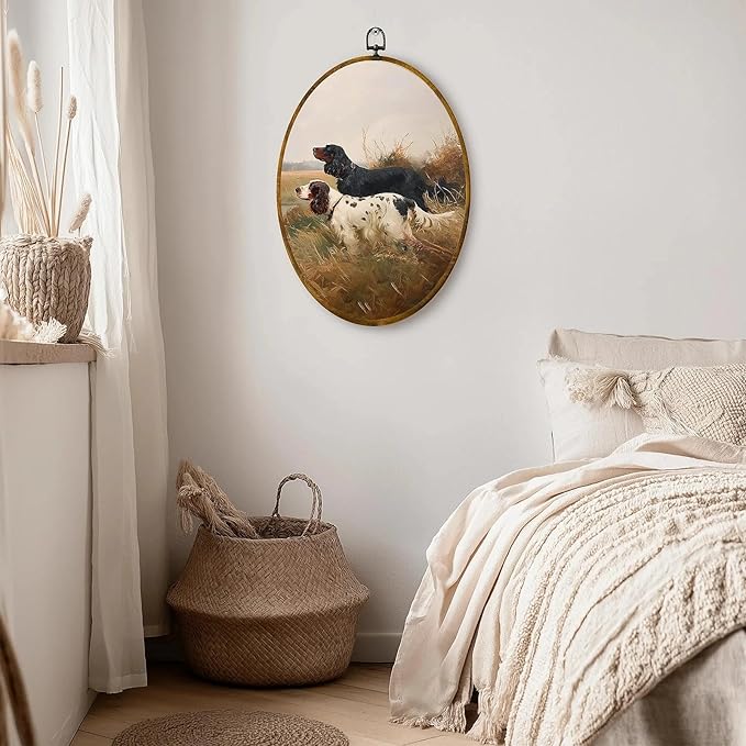 Landscape Framed Wall Art – 8.6×11.4 Inches, High-Density Canvas with Pre-Installed Hook, Vintage Landscape Art, Perfect for Bedroom, Living Room, Study, and a Gift for Art Lovers
