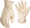 AWP Grain Leather Pigskin Work Gloves for Men and Women, Made with Premium Grain Pigskin Leather, Large