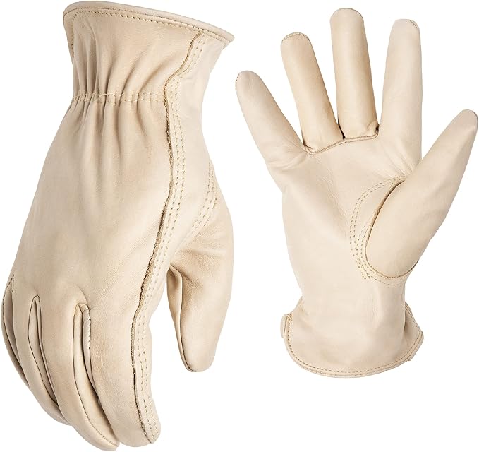AWP Grain Leather Pigskin Work Gloves for Men and Women, Made with Premium Grain Pigskin Leather, X-Large