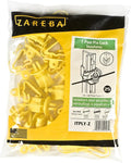 Zareba T-Post Pin-Lock Insulators for Electric Fences - Yellow, 25 Pack, ITPLY-Z - Includes 25 Insulators - Secure Hold, Easy to Release
