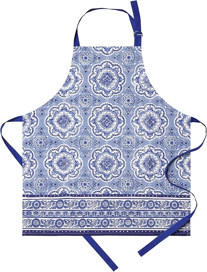 Maison d' Hermine 100% Cotton Apron for women with Pocket Kitchen Chef Apron for Men Cooking Easter Decorations