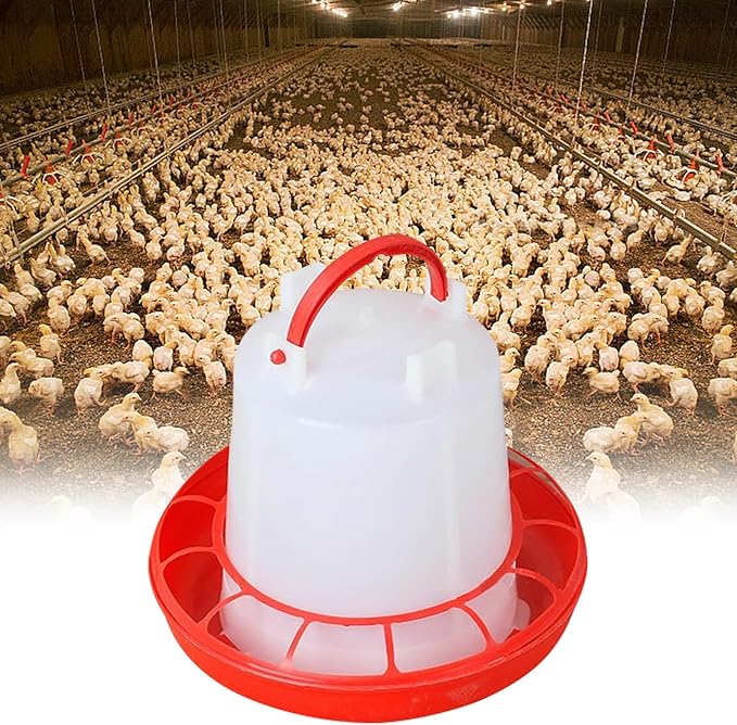 2pcs Chicken Feeder and Waterer Set, Chicken Water Dispenser, Baby Chick Waterer, 1.5L Poultry Waterer Kit, No Spill Design for Baby Chicks, Ducklings