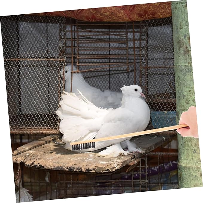BESPORTBLE 2-Piece Bird Cage Cleaning Brush Set Includes Bird Poop Cleaner and Cage Brush and Household Cleaning
