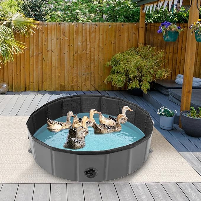 Chicken Dust Bath Tub - Large Capacity Coop Cleaning Container, Durable Bath Box, Easy Clean Poultry Accessory, Outdoor Hygiene Tool | Dusting Tub for Chickens Ducks Quails Turkeys Pets