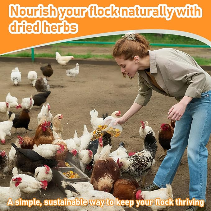 MAQIHAN 30oz Chicken Nesting Herbs - Dried Herb for Layer Feed,Coop and Run Insulation,Roosting Bars, Box Pads,Supplies for Laying Hens & Chicks,Vacuum Packed Bedding for Winter