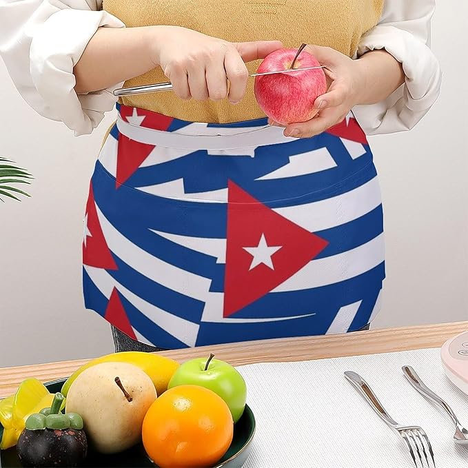 Server Waitress Waist Apron Cooking Kitchen Restaurant Aprons for Women Men