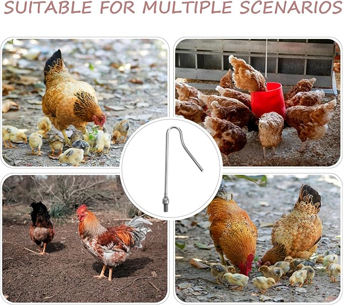Hemoton Heavy Duty Chicken Catcher Hook Pole for Poultry Handling Durable Tool for Efficient Chicken Duck Goose Capture Farms Easy to Use Construction