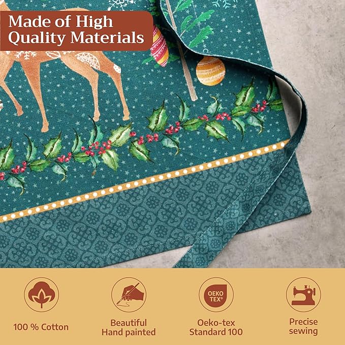 Maison d' Hermine 100% Cotton Apron for women with Pocket Kitchen Chef Apron for Men Cooking Easter Decorations