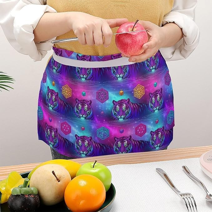 Server Waitress Waist Apron Cooking Kitchen Restaurant Aprons for Women Men