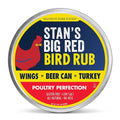 Stan’s Big Red Bird Rub – Poultry Seasoning for Deep Fried Turkey, BBQ Chicken and Wings – Perfect Beer Can or Spatchcock – All Natural, Gluten-Free, Low Salt, No MSG – 3oz Fresh-Sealed Pouch in Reusable Tin