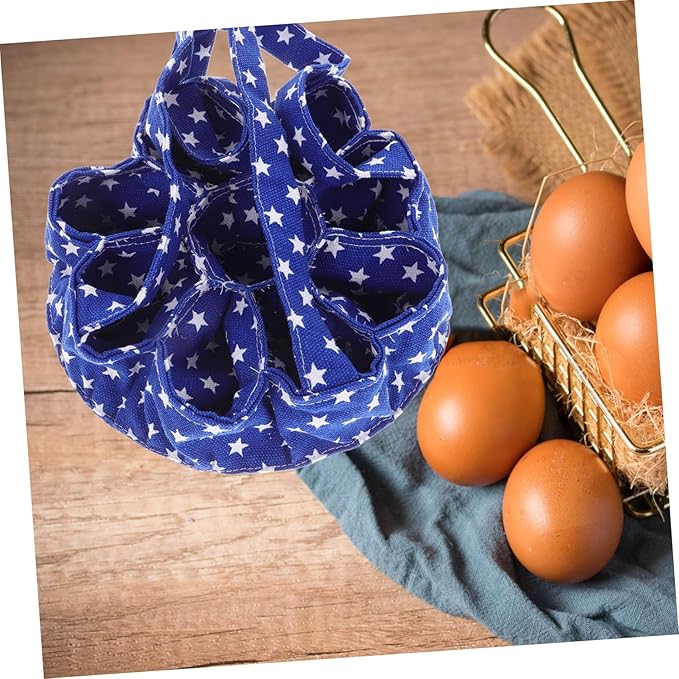 PRETYZOOM 9bags Egg Collecting Basket Chicken Egg Pouch Storage Bag Apron for Collecting Multi-pockets for Fresh