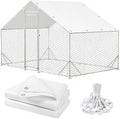 Chicken Coop Cover,11.48 * 6.23 FT Cover for Chicken Run Large Metal Chicken Coop Pen