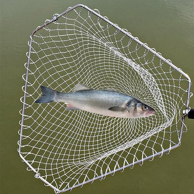 Chicken Catching Net 2 Pcs, Bird Catching Net, 32" to 80" Stainless Steel Poultry Catcher for Catching Small Chicken, Goose, Ducks, Fish, Birds(2 Nets, 1 Pole Included)