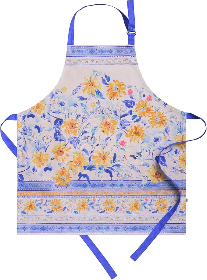 Maison d' Hermine 100% Cotton Apron for women with Pocket Kitchen Chef Apron for Men Cooking Easter Decorations