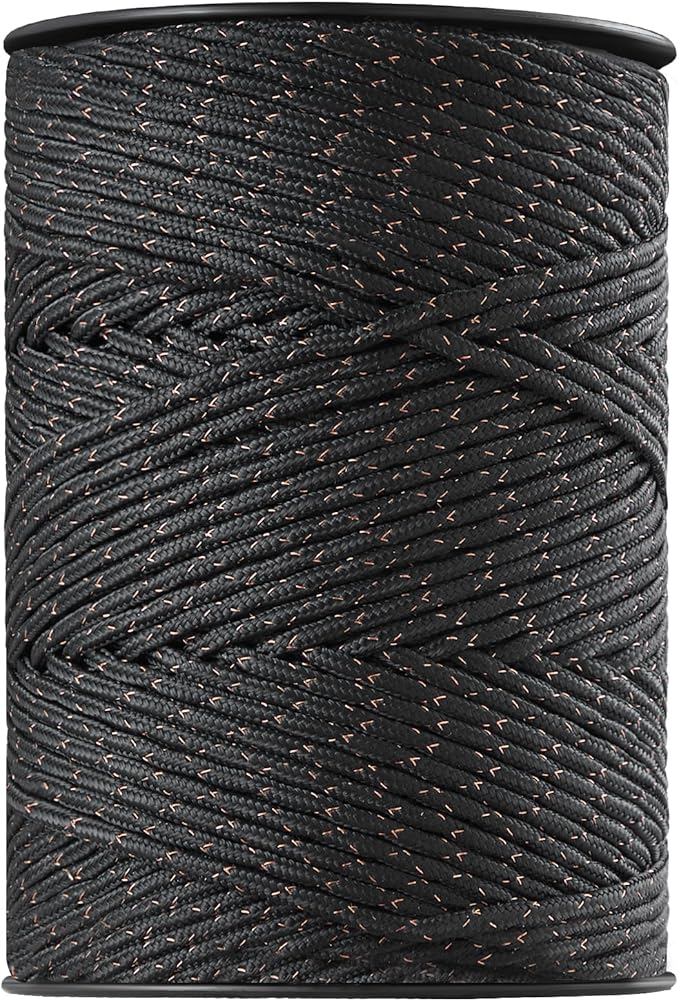 VEVOR Electric Fence Wire, 1000Ft 305M Portable Polywire, 1/4" Diameter 2 Copper Strands for Reliable Conductivity and Rust Resistance, Fencing Rope Line for Horse, Cattle, Livestock