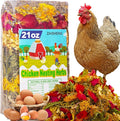 21 oz Chicken Nesting Herbs – 10 Natural Dried Blend, Lavender Rose Mint Mix, Helps Reduce Odors and Freshen Coop Naturally, Relaxing & Calming Herbs for Happy Hens