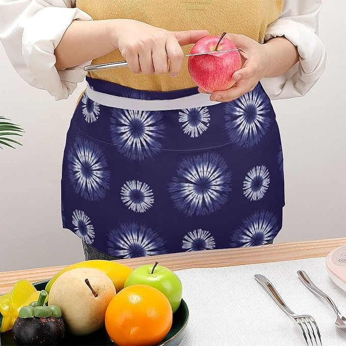 Unisex Half Waiter Waist Short Apron Waterproof Chef Works Waitress Aprons