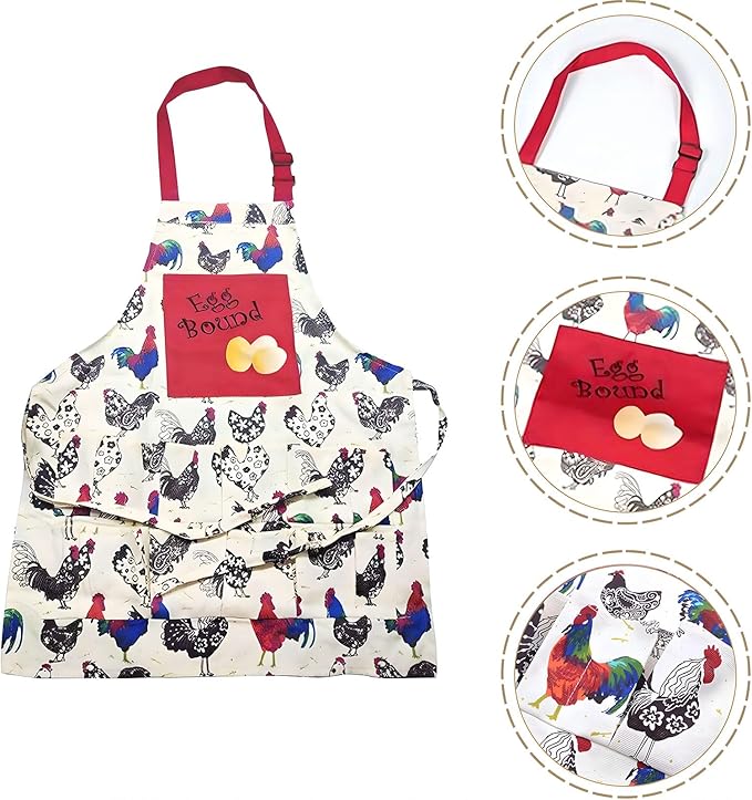 Egg Apron,Egg Collecting Apron for Chicken Duck Goose Eggs,Chicken Egg Apron for Housewife Farmhouse Kitchen Restaurant