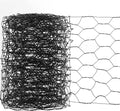 Chicken Wire for Crafts, 4.13in x 118in Sturdy Practical Chicken Wire Fence Multifunctional Wires Mesh Roll for Garden Floral Arrangements Craft Projects(Black)