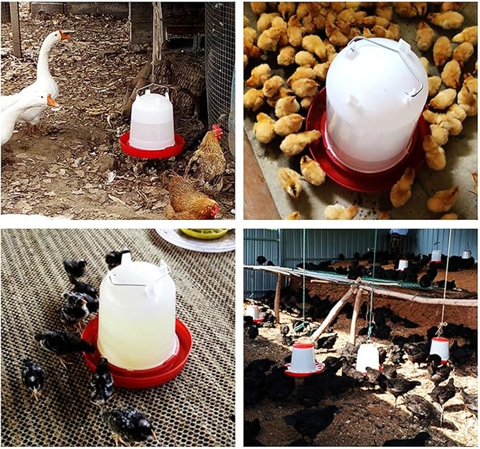 Chicken Waterer,Chick Water Feeder,Poultry Waterer,Automatic Chicken Water Dispenser,for Poultry Bird Supplies