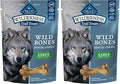 Blue Buffalo Wilderness Wild Bones Grain-Free Dental Chews Dog Treats, Large, 27-oz Bag, (Pack of 2)