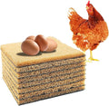 DRQ 8 Pcs Nesting Pads for Chicken Coop - Washable Chicken Nesting Pads, Reusable Chicken Coop Accessories for Hen Laying Mats 12"×12" (Brown)