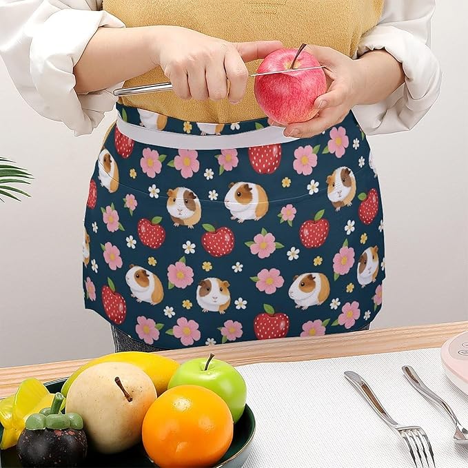 Server Waitress Waist Apron Cooking Kitchen Restaurant Aprons for Women Men