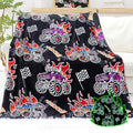 Truck Toys for Boys Kids, Glow in The Dark Blanket for Boys, Construction Toys Excavator Soft Toddler Throw Tractor Blanket for Bed Couch, Birthday Gifts Easter Basket Stuffers for Kids, 50"x60"