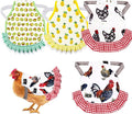 Chicken Saddles, 4 PCS Hens Saddles for Hen Apron for Poultry Protector Feather Fixer Supplies
