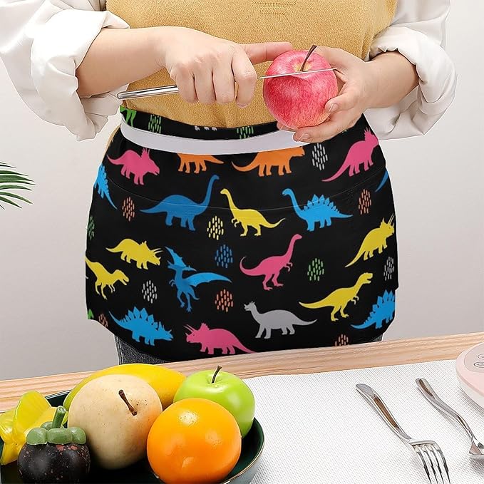Server Waitress Waist Apron Cooking Kitchen Restaurant Aprons for Women Men