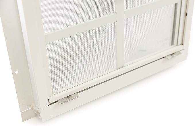 Shed Windows 12x18 (1-Pack) | Sliding Windows with Tempered Glass & Screens | Flush Mount, Black Aluminum Frames for Sheds, Chicken Coops & Playhouses