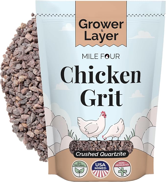 Layer Chicken Kit - Organic Feed, Grit, & Oyster Shell - Non-GMO Organic Layer Chicken Mash 2 lbs., Grit 4 lbs., Oyster Shell 4 lbs.