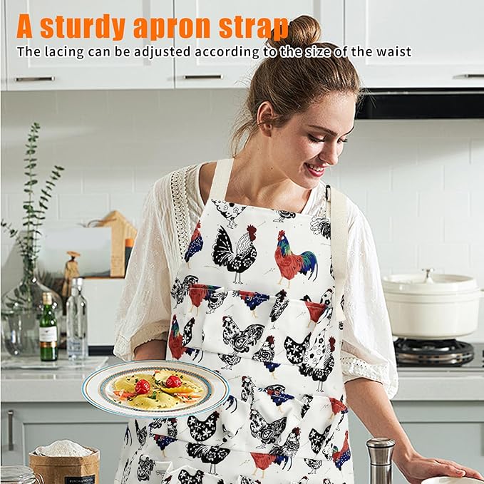 Egg Collecting Apron and Basket for Gathering Fresh Eggs,12 Deep Pockets Chicken Egg Apron and 7 Deep Pockets Chicken Egg Basket,Women Housewife Apron Adult for Chicken Duck Goose Eggs