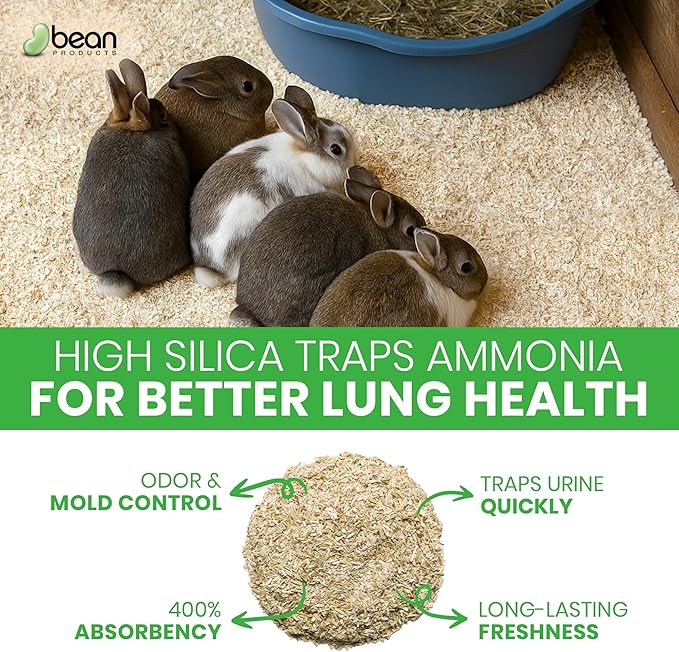 Hemp Animal Bedding 5 Lbs = 25.5 Liters of Natural Ground Hurds - Super Absorbent- DUST Free- for Your Horse, Chicken, Rabbit, Reptile, Hamster, Cage Coop or CAT Litter - USA Grown - Carbon Negative