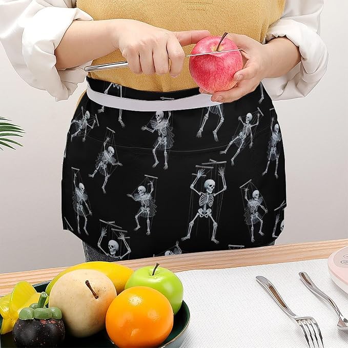 Server Waitress Waist Apron Cooking Kitchen Restaurant Aprons for Women Men