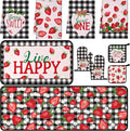10 Pcs Strawberry Farmhouse Kitchen Decor Set Dish Towels Kitchen Rugs Oven Mitts and Pot Holders Set for Cooking Baking Grilling Women Mom Daughter Gift (Mixed Color)