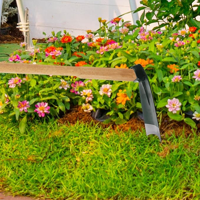 Stainless Steel Gardening Hoe Head for Weeding and Digging, Portable Outdoor Trenching Tool, Sturdy Farm and Garden Hand Tool for Soil Cultivation and Planting