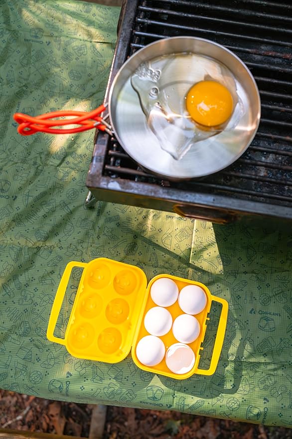 Coghlan's 2-Count Camping Egg Holder – Durable, Compact, Lightweight Storage Container for Outdoor Cooking, Travel, and Camping Adventures