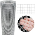 Hardware Cloth 8'' x 30' 1/4 in Galvanized Wire Mesh Roll (23 GA) Chicken Wire Fence Roll for Chicken Pen/coop Fences, Screen mesh, Rabbit/Snake Fences, Poultry enclosures, Handicraft Making, etc.