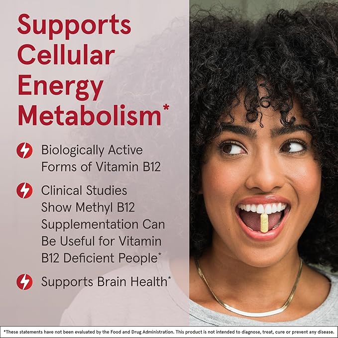 Jarrow Formulas® Methyl B-12 Tablets, 500 mg, Dietary Supplement for Cellular Energy Production and Brain Health Support, 100 Cherry Flavor Chewable Tablets, 100 Day Supply