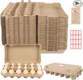 30 Pack Egg Cartons 18 Count - 3x6 Grids Egg Cartons for Fresh Eggs, Sturdy Cardboard Eggs Storage Containers for Household, Kitchen, Farm, Market